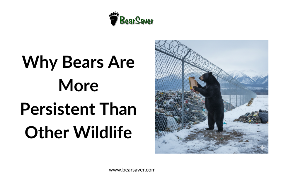 Why Bears Are More Persistent Than Other Wildlife