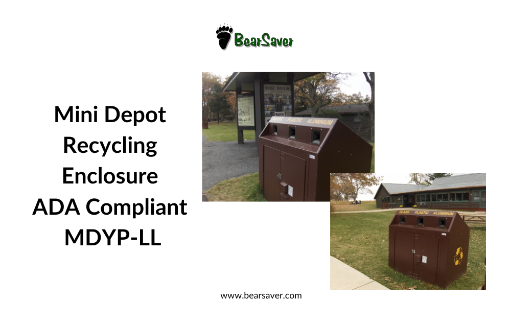 BearSaver Mini Depot MDYP-LL: Durable Bear-Resistant Recycling Solution