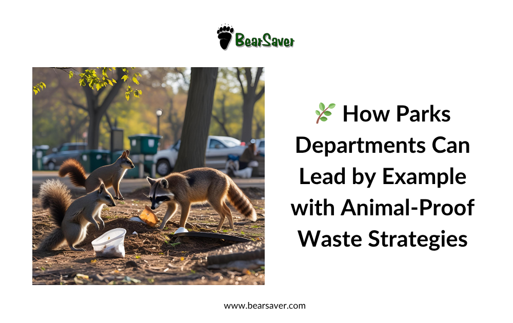 🌿 How Parks Departments Can Lead by Example with Animal‑Proof Waste Strategies