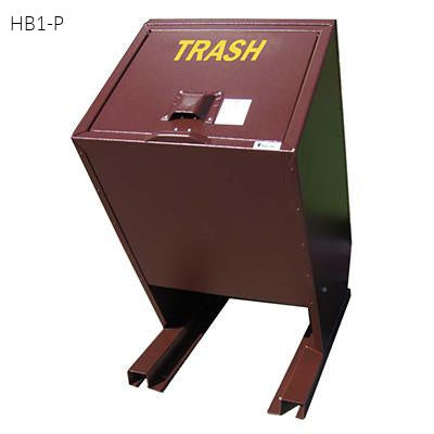 BearSaver - Hid-A-Bag Single Trash/Recycling Enclosure, 70 gal - HB1