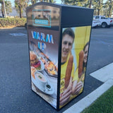 ADA compliant, Bear resistant and Rodent Resistant Cart Garage with Chute, Holds One 35 Gallon Poly Cart - CE135MB-CH