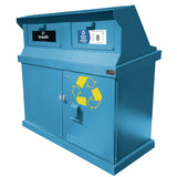 HA Series Double Trash Enclosure with WIDE Loading Chutes, ADA Compliant  - HA2-CH