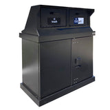 HA Series Double Trash Enclosure with WIDE Loading Chutes, ADA Compliant  - HA2-CH