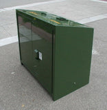 BearSaver - BE Series Double Trash/Recycling Enclosure, ADA Compliant - BE2-PX