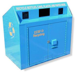 BearSaver - Mini Depot Combo Trash/Recycling Enclosure, ADA Compliant  - MDYP-LL-X