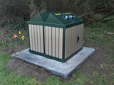 BearSaver - HA Series Double Trash Enclosure, ADA Compliant  - HA2