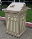 BearSaver - HA Series Single Trash W/Custom Laser Cut Panels, ADA Compliant  - HA-PH