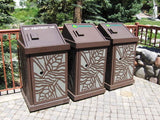 BearSaver - HA Series Single Trash W/Custom Laser Cut Panels, ADA Compliant  - HA-PH