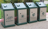 BearSaver - HA Series Single Trash W/Custom Laser Cut Panels, ADA Compliant  - HA-PH