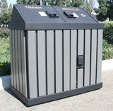 BearSaver - HA Series Double Trash Enclosure, ADA Compliant  - HA2