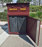 BearSaver - CE Series Double Trash/Recycling Enclosure, ADA Compliant - CE240