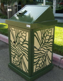 BearSaver - HA Series Single Trash W/Custom Laser Cut Panels, ADA Compliant  - HA-PH