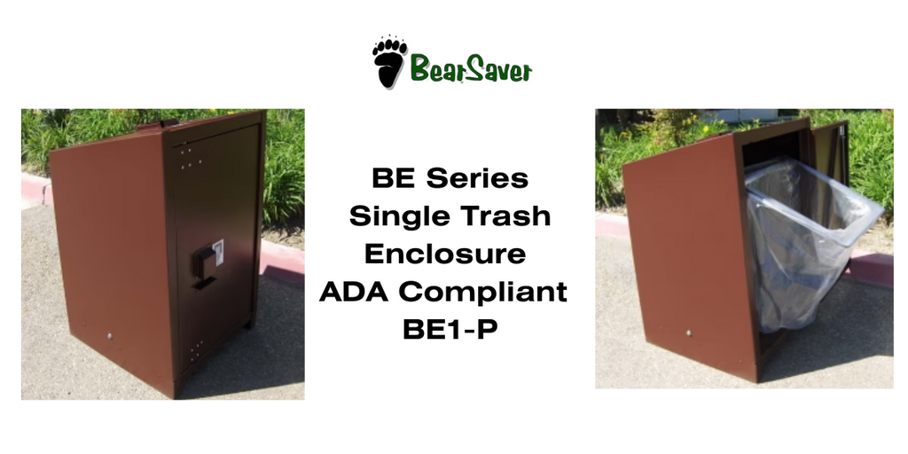 The BearSaver BE Series Single Trash Enclosure (BE1-P)