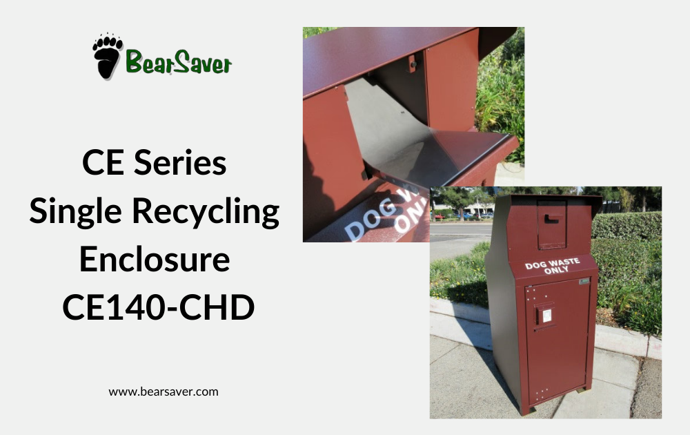 BearSaver CE140-CHD: Elevating Responsible Waste Management with the Single Recycling Enclosure