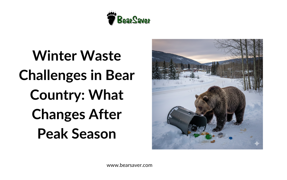 Winter Waste Challenges in Bear Country: What Changes After Peak Season