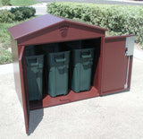 BearSaver Bearier™ - Residential Triple Trash Can Enclosure - RCE330G