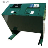BearSaver - Hid-A-Bag Double Trash/Recycling Enclosure, 140 gal  - HB2
