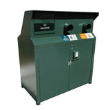 BearSaver - CE Series Triple Trash Enclosure, ADA Compliant - CE340