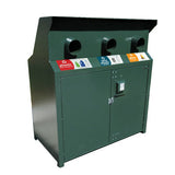 BearSaver - CE Series Triple Trash Enclosure, ADA Compliant - CE340
