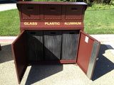 BearSaver - CE Series Triple Trash Enclosure, ADA Compliant - CE340-CH
