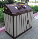 BearSaver - HA Series Double Recycling Enclosure, ADA Compliant  - HA2-PY