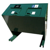 BearSaver - Hid-A-Bag Double Trash /Recycling Enclosure, ADA Compliant, 140 gal  - HB2-UPX