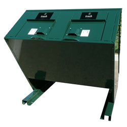 BearSaver - Hid-A-Bag Double Trash Enclosure, ADA Compliant, 140 gal  - HB2-UP
