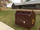 BearSaver - Mini Depot Combo Trash/Recycling Enclosure, ADA Compliant  - MDYP-LL-X